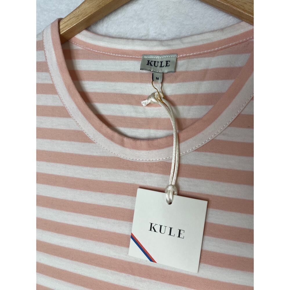 NWT Kule Pink/White Striped Midi Sheath Dress Nautical Hamptons Coastal sz M - Picture 4 of 10
